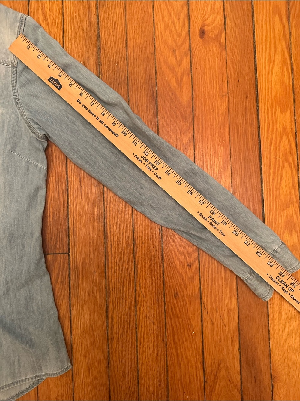 Eddie Bauer Shaped Fit Chambray Snap Button Shirt Women's Medium Tall Weste 1155 - Picture 7 of 9